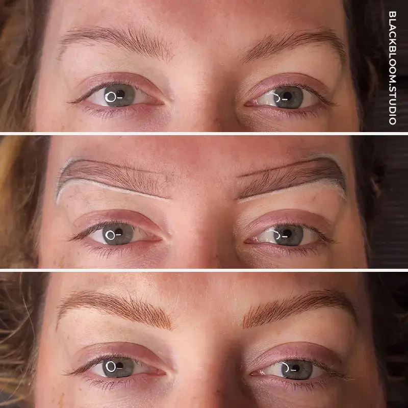 Patient 2 Microblading San Antonio, TX Before and After Photos