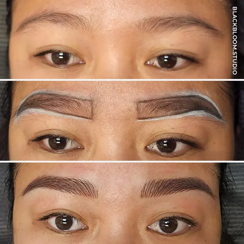 Patient 3 Microblading San Antonio, TX Before and After Photos