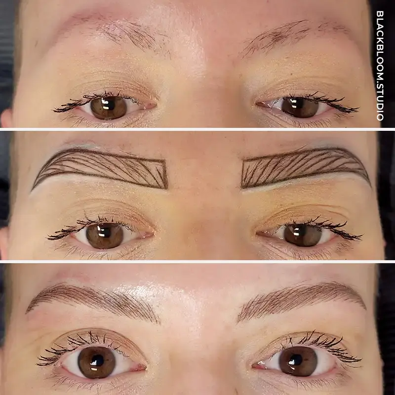 Patient 4 Microblading San Antonio, TX Before and After Photos