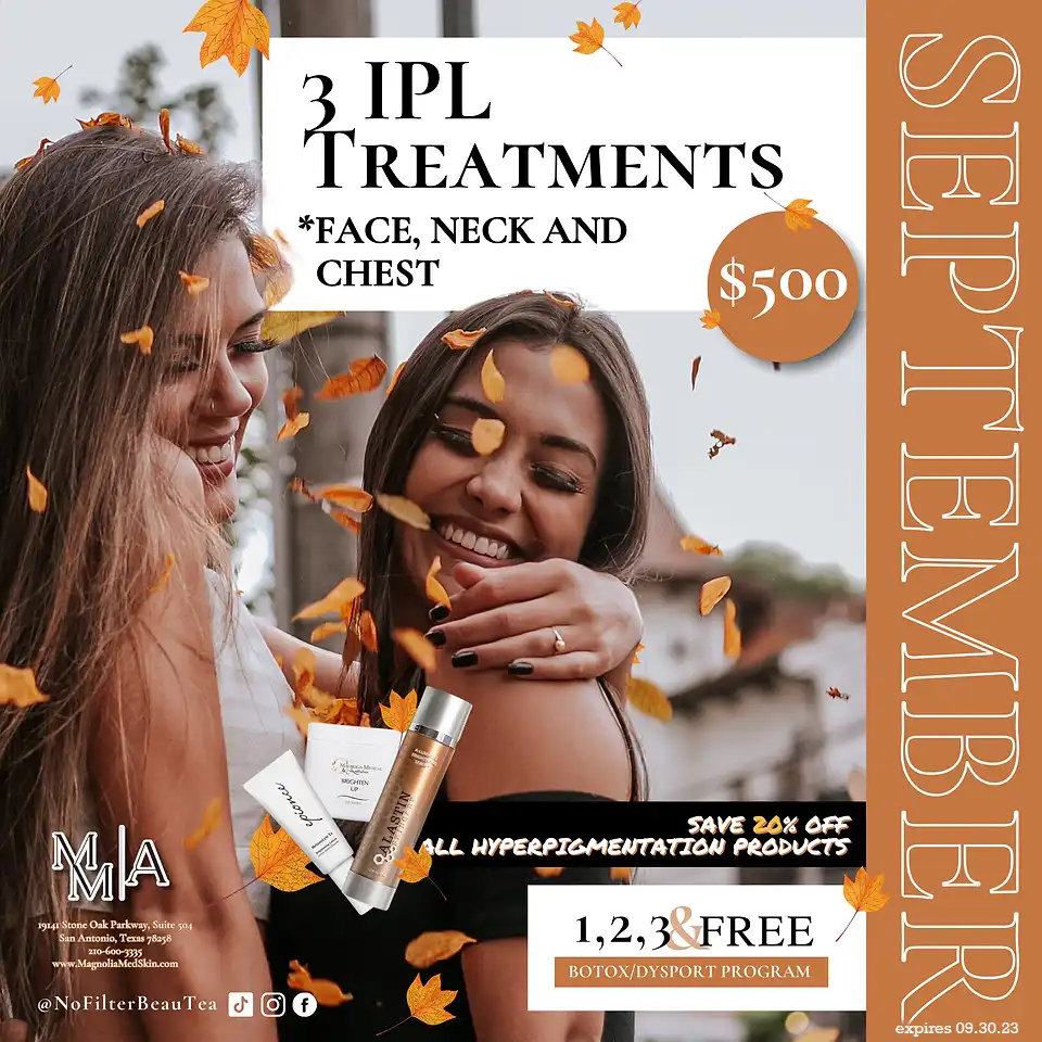 3 IPL Photorejuvenation Treatments Monthly Specials
