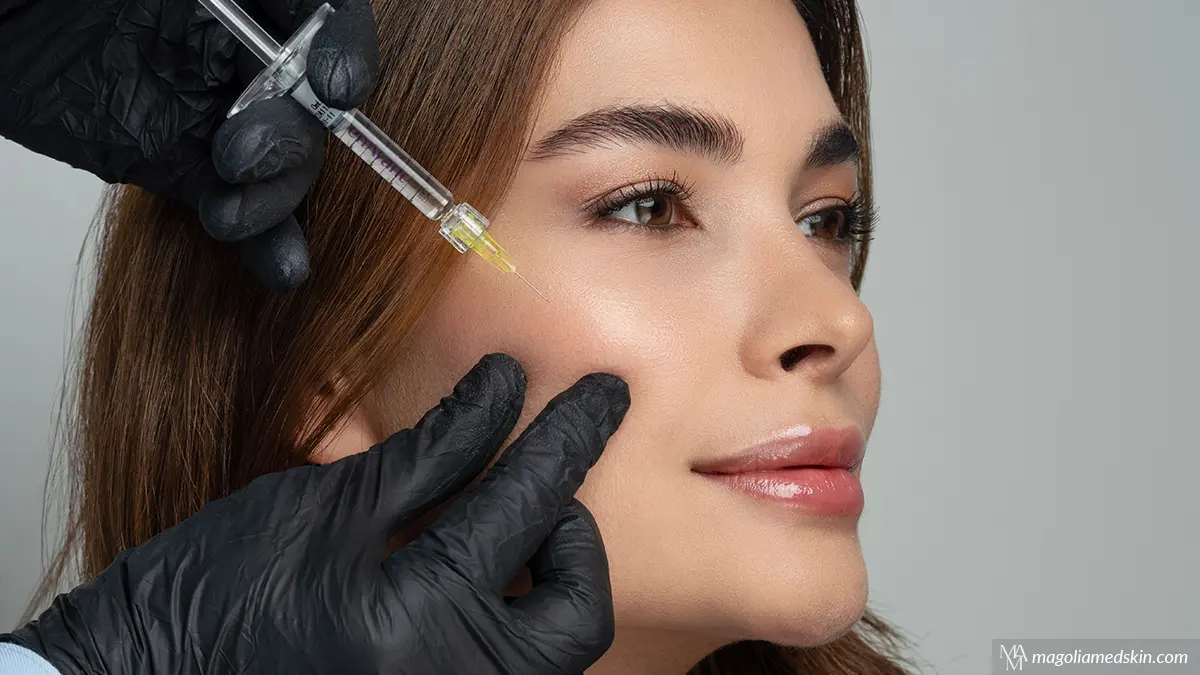 Woman getting Botox and injections at Magnolia Medical & Aesthetics in San Antonio